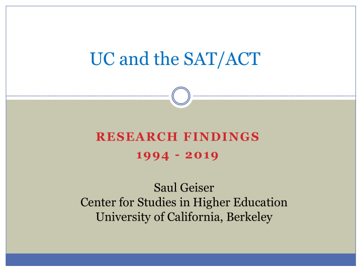 uc and the sat act