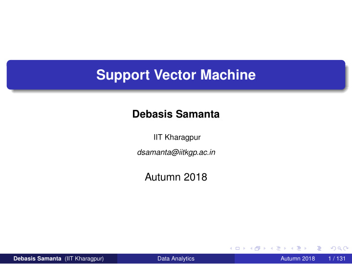 support vector machine