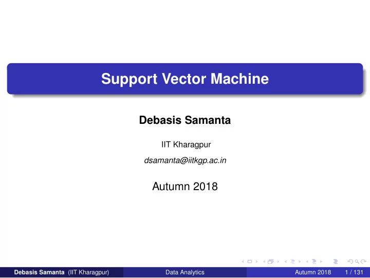 support vector machine