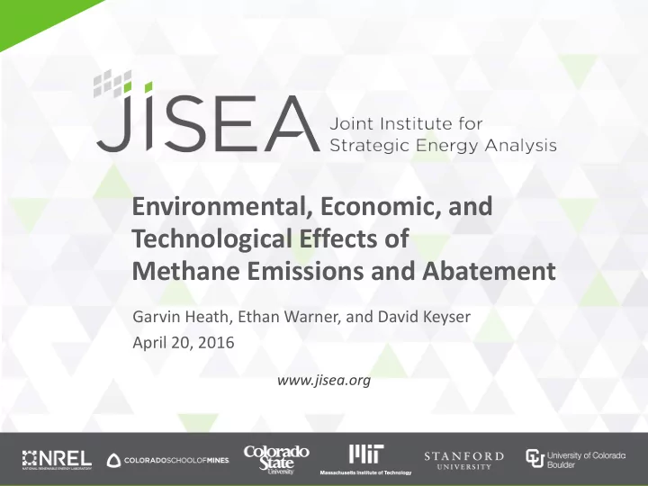 environmental economic and technological effects of
