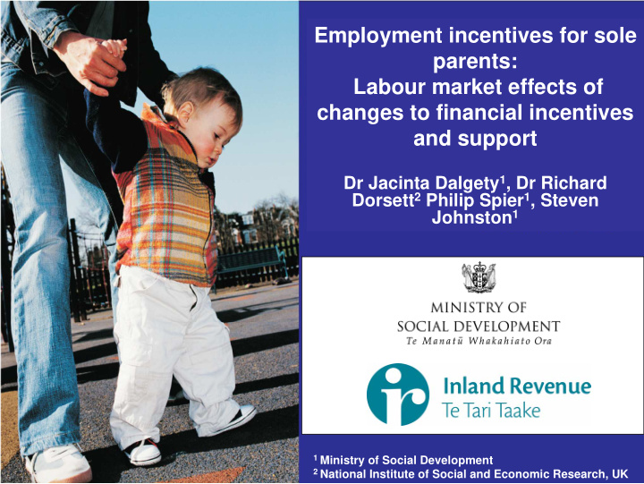 employment incentives for sole parents labour market