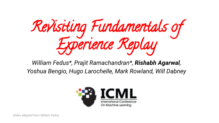 revisiting fundamentals of experience replay
