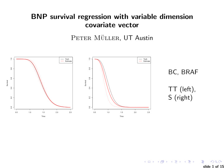 bnp survival regression with variable dimension covariate
