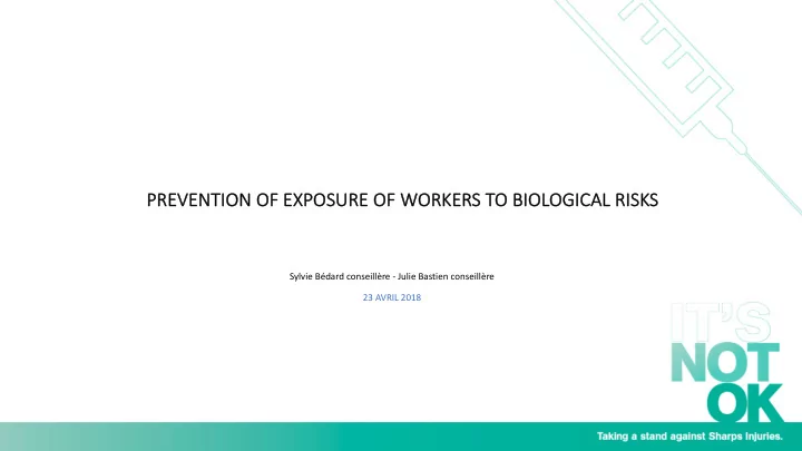 pr prevent ntion on of of expos posure of of wor orkers
