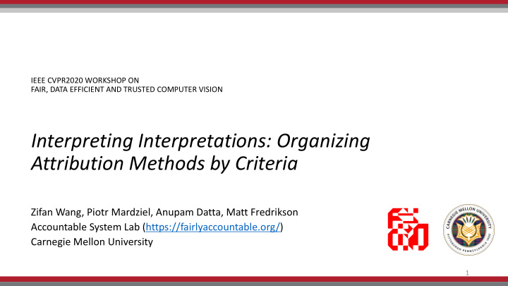 interpreting interpretations organizing attribution