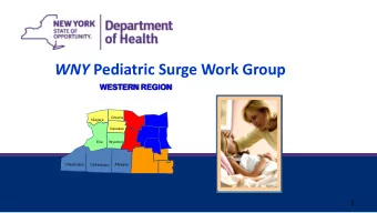 WNY Pediatric Surge Work Group  WESTERN REGION  Orleans  Niagara  Genesee  Erie  Wyoming