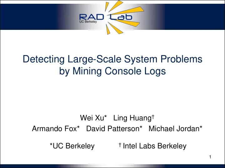 by mining console logs