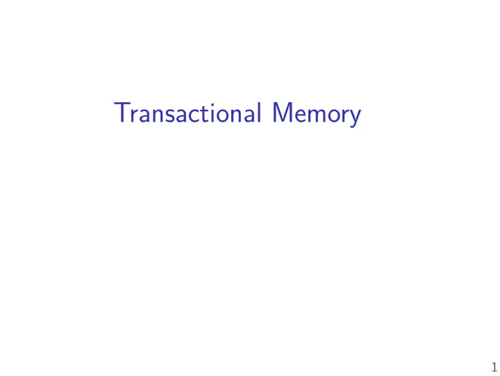 transactional memory