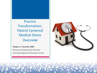 Overvie w Megan A. Housley, MBA  Business Development Director  Kentucky Regional Extension Center