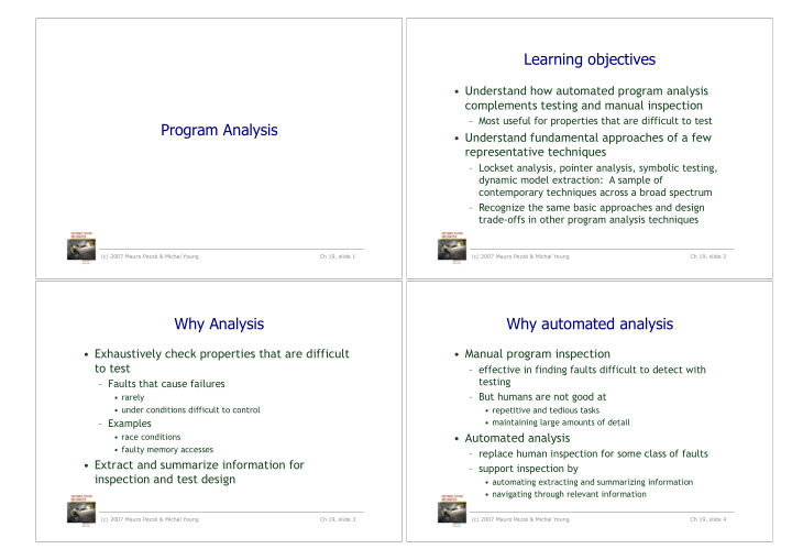 learning objectives