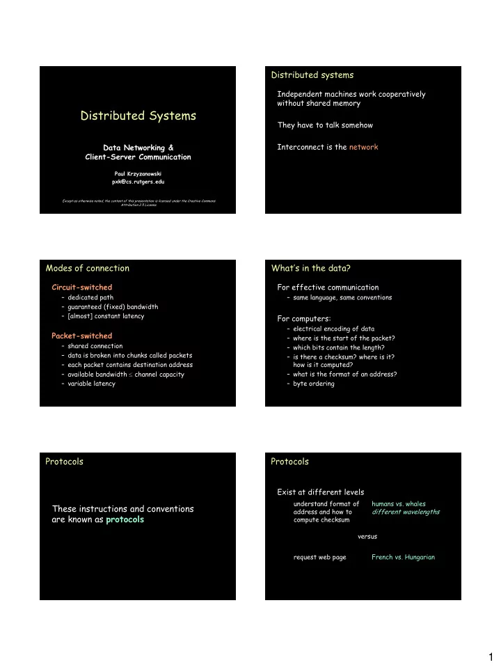 distributed systems