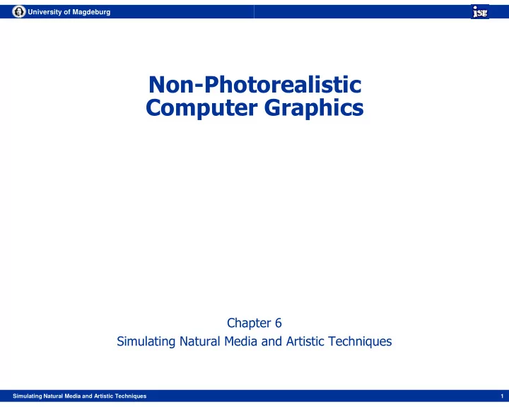 non photorealistic