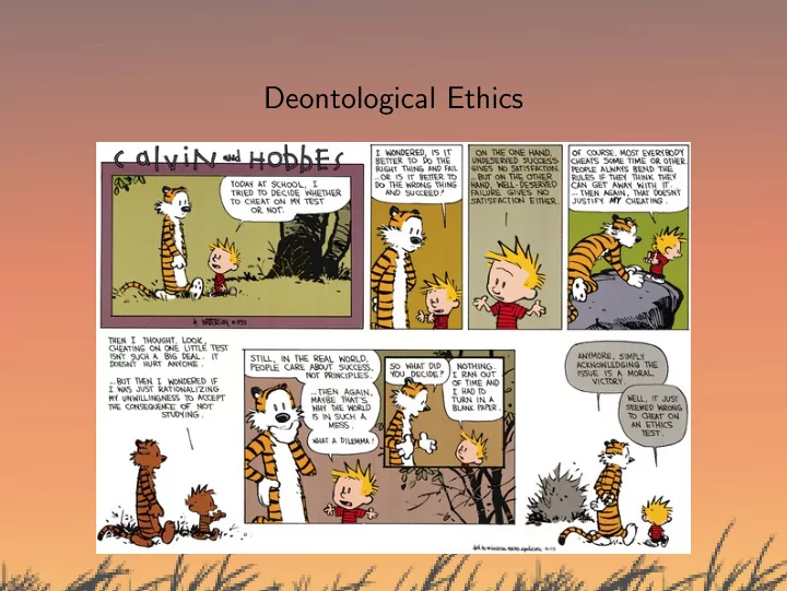 deontological ethics from jane eyre the end of chapter