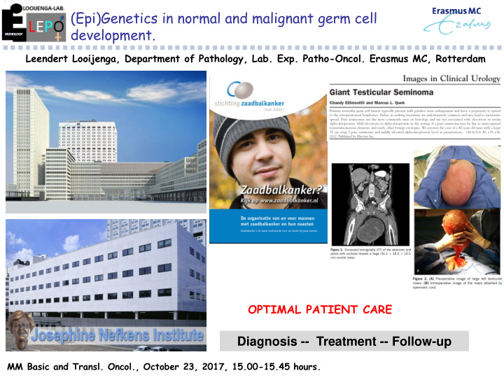 epi genetics in normal and malignant germ cell