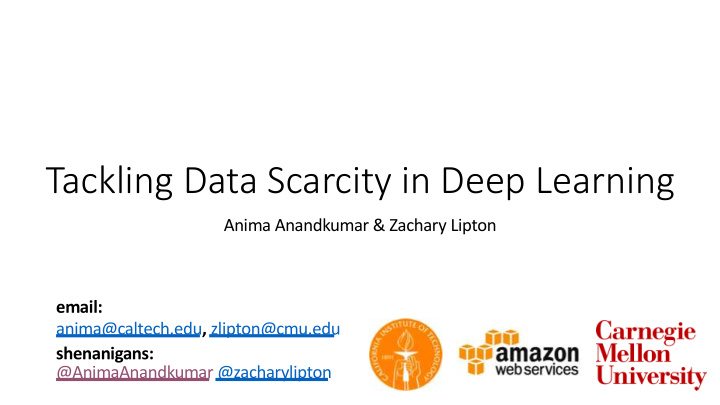 tackling data scarcity in deep learning