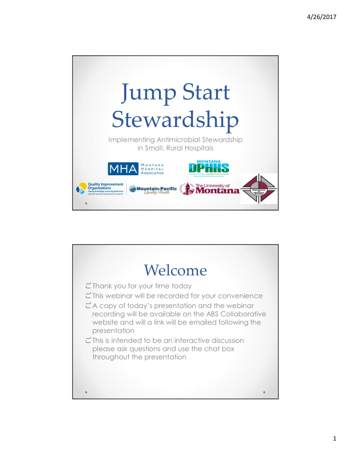 jump start stewardship