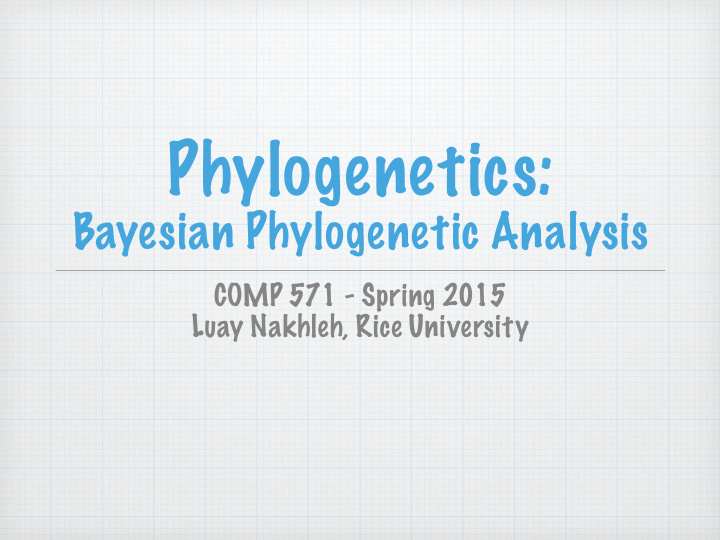 phylogenetics