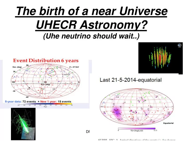 the birth of a near universe