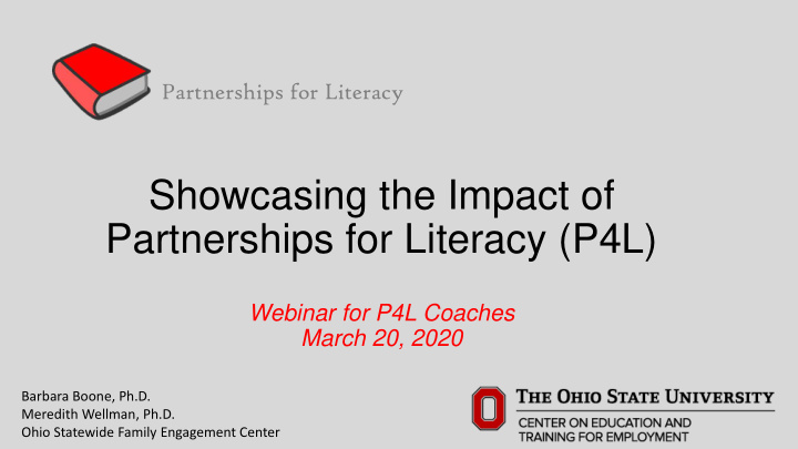 partnerships for literacy p4l