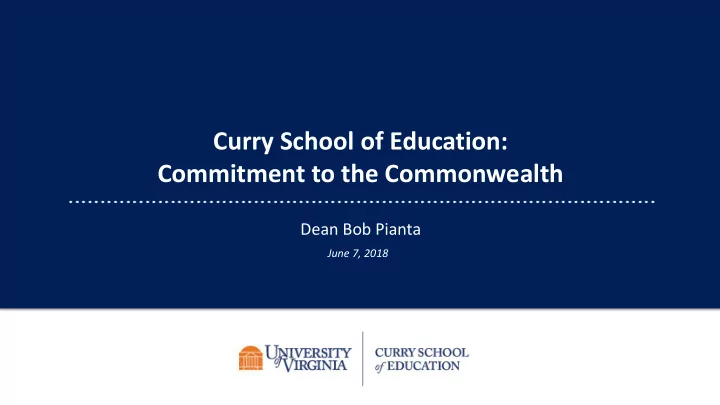 curry school of education commitment to the commonwealth