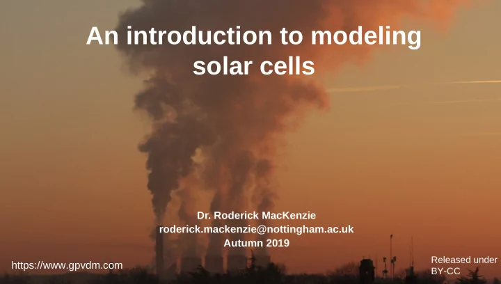 an introduction to modeling