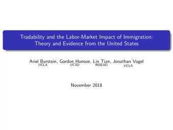 Tradability and the Labor-Market Impact of Immigration:  Theory and Evidence from the United States