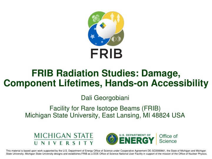 frib radiation studies damage