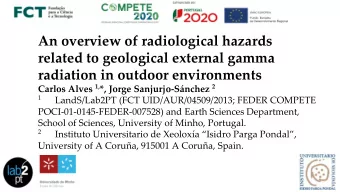 An overview of radiological hazards  related to geological external gamma  radiation in outdoor