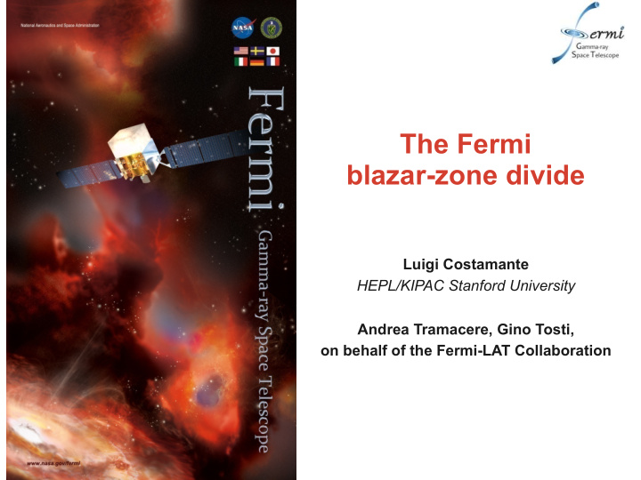 the fermi blazar zone divide