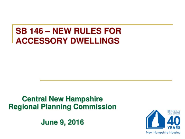 sb 146 new rules for accessory dwellings