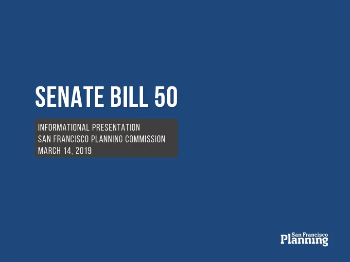 senate bill 50