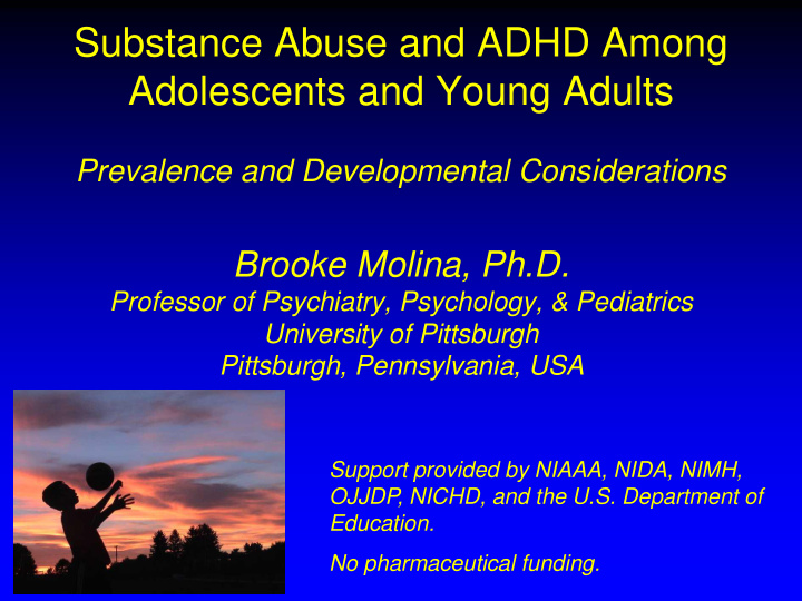 substance abuse and adhd among adolescents and young