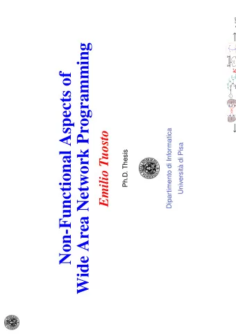 Wide Area Network Programming  q  x  q    Pn  Knowledge  Intruder  P1    Non-Functional Aspects