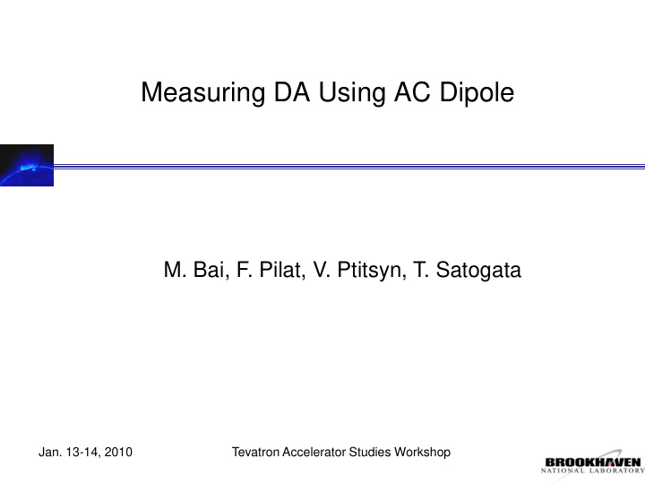 measuring da using ac dipole