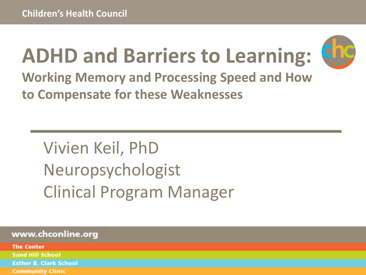adhd and barriers to learning