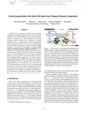 Action Segmentation with Joint Self-Supervised Temporal Domain Adaptation Min-Hung Chen 1  Baopu