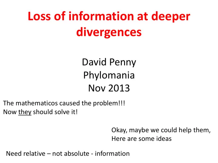 divergences