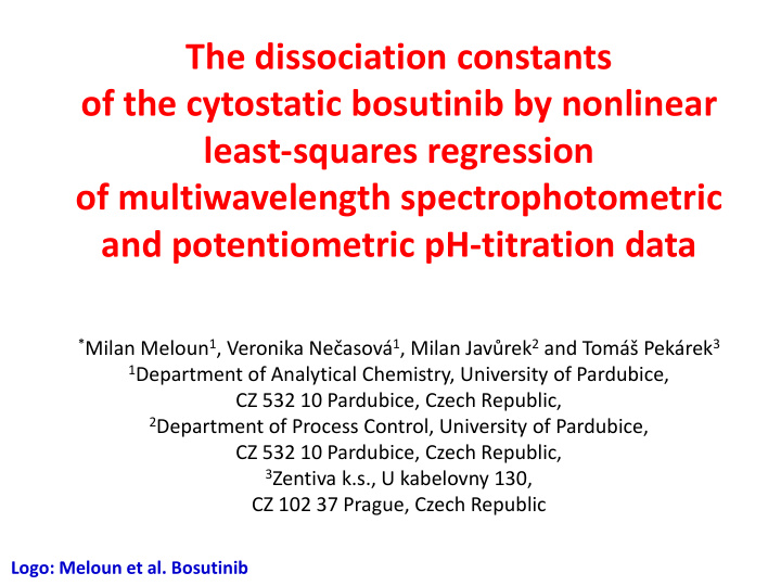 of the cytostatic bosutinib by nonlinear