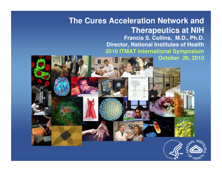 the cures acceleration network and therapeutics at nih