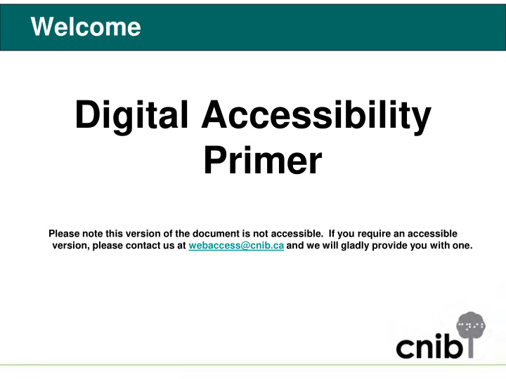 digital accessibility primer