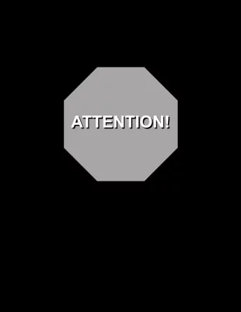 ATTENTION!  ATTENTION!  IMPORTANT!  This manual supersedes any other  manual in box.  (This page