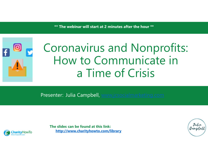 coronavirus and nonprofits how to communicate in a time