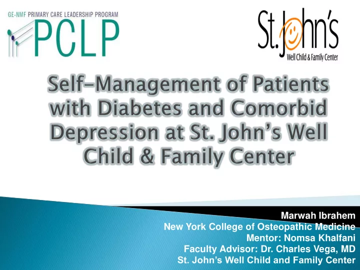 marwah ibrahem new york college of osteopathic medicine