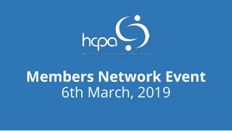 Members Network Event  6th March, 2019  Disability Support Providers  (Salisbury Suite)  Overweight