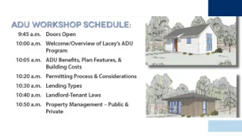 Were Here To Help You Get Started!  What is an ADU?  ADUs are a second, small dwelling  on the