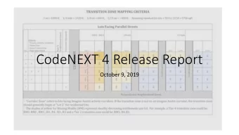 CodeNEXT 4 Release Report  October 9, 2019