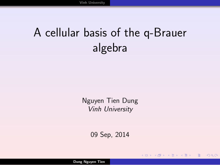 a cellular basis of the q brauer algebra