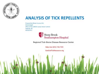 DEET and Ticks    33% extended duration cream on skin, simulated forest floor trial