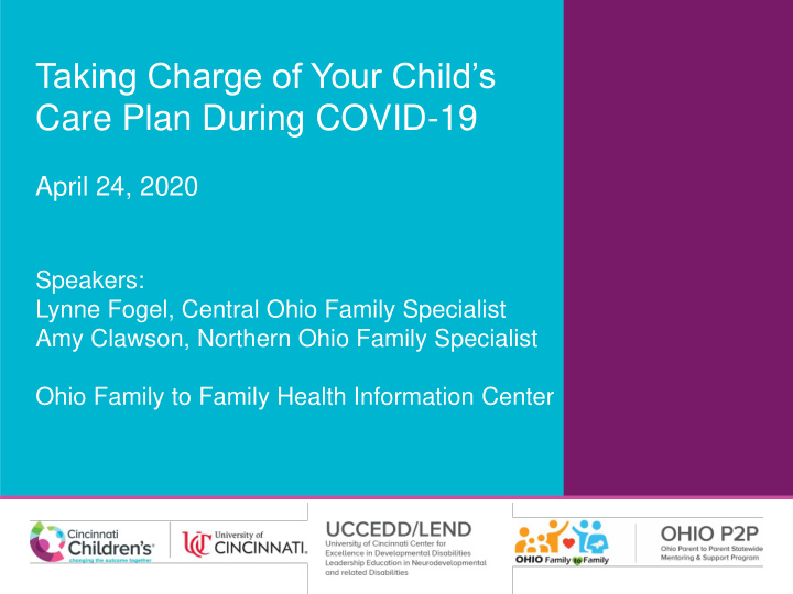 taking charge of your child s care plan during covid 19