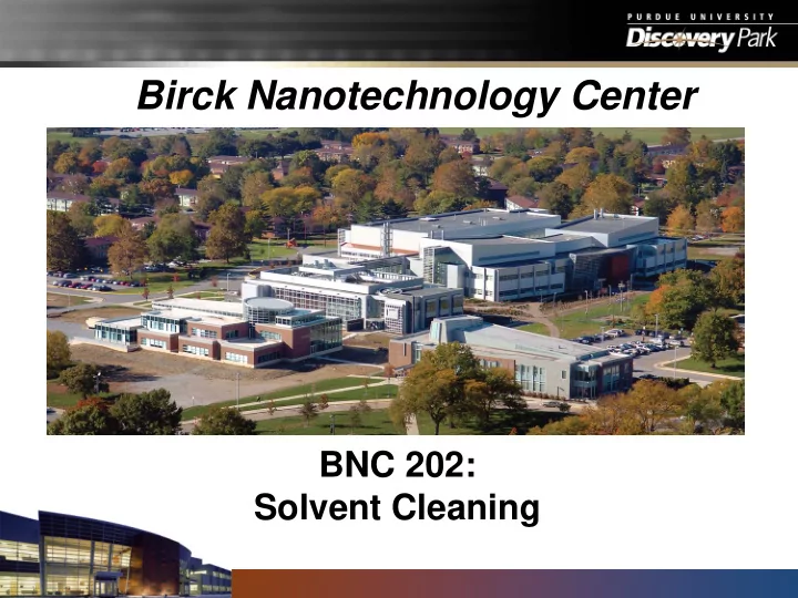 birck nanotechnology center